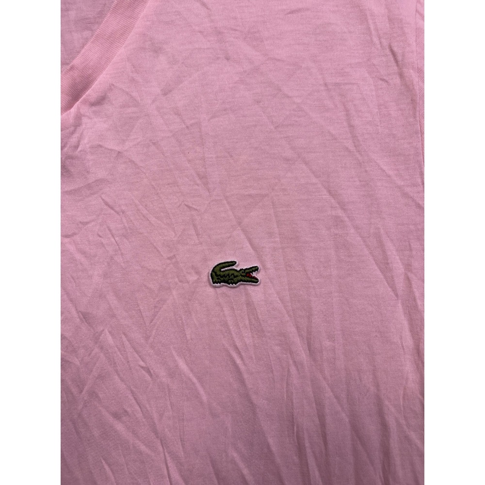 Lacoste T-Shirt Pima Cotton Pink FR 3 US Small Mens - Picture 2 of 7